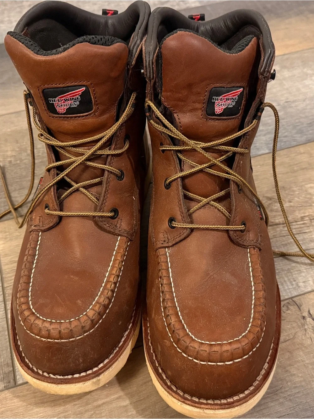 Red Wing Shoes Brown Waterproof Safety Toe Work Boot